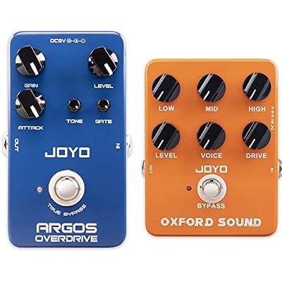 JOYO JF-23 Overdrive Built-in Noise Gate Guitar Effect Pedal and JF-22 Amplifier Simulator Distortion Pedal