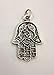 Mano de Fátima Colgante chapada de Plata - 10 Charms Jamsa, Hamsa...