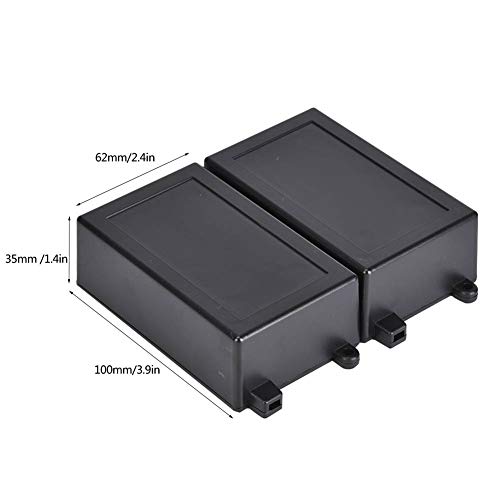 2PCS Plastic Electronic Project Box,ABS Instrument Box,IP53, to Protect and Store Relays,Modules, Circuit Boards,Precision Components