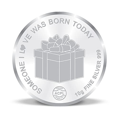Image of Precious Moments Happy Birthday Silver Coin 10 Grams | 20 Gram | 50 Gram BIS Hallmarked 999 Purity with Gift Box by ACPL