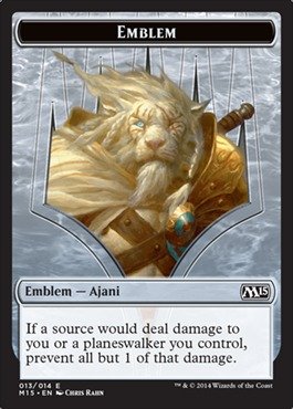 Magic The Gathering - Emblem - Ajani (013/014) - Magic 2015
