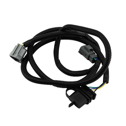 GLOCRORET 4-Pin Trailer Wiring Harness Compatible with Jeep Wrangler JK JKU 2007-2018, Tow Hitch Wiring Fit for Rubicon Sahara Sport Unlimited 2-Door 4-Door by GLOCRORET - Used condition - US$23.74