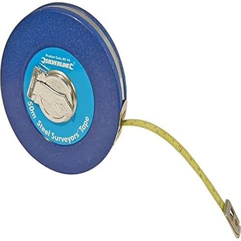 Silverline 50m Steel Surveyors Tape Measure Cover