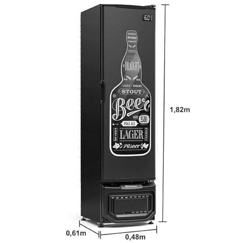 Refrigerador Vertical Cervejeira 230 Litros 220v Frost Free GCB-23E/PR Gelopar Preto