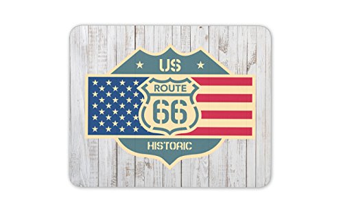 EE.UU. Ruta 66 alfombrilla de raton Cojín - América del viaje por carretera EE.UU. bandera regalo de la diversión del ordenador # 4043