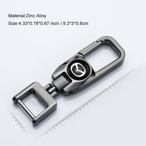 2 Pcs Car Keyring Metal Keychains Compatible With Mazda Cx7 Cx5 Cx9 Cx-5 Cx3 Mx-5 Protege Valet Rotary Rx8 Series Key Chain For Man And Woman Keyrings Car Accessories #TOP1