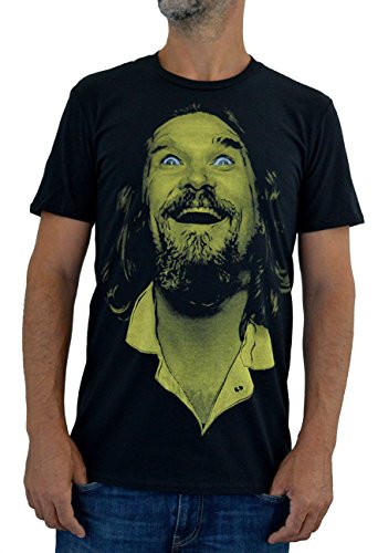 Faces T-Shirt Uomo Big LEBOWSKY Impresión del Manual de la Pantalla de Agua (M Hombre)