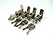 4/Pk 7/8" Cam Lock Double Bitted With 6-Disc Tumbler, Keyed Alike With 2 Keys For Cabinets, Drawers, Pinball Games