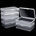 Aimeke 6 Stück Kunststoff Aufbewahrungsbox mit Deckel Klein Aufbewahrungsboxen Transparent Kleine Box mit Schnappverschluss für Schrauben Perlen Schmuck Bastelartikel (9,5 × 6,5 × 2,6 cm) TRANSPARENT MIT günstig Kaufen-Aimeke 6 Stück Kunststoff Aufbewahrungsbox mit Deckel Klein Aufbewahrungsboxen Transparent Kleine Box mit Schnappverschluss für Schrauben Perlen Schmuck Bastelartikel (9,5 × 6,5 × 2,6 cm)