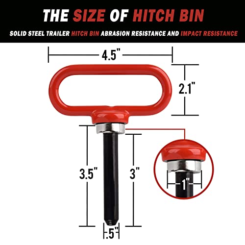 image for EilxMag Universal Heavy Duty Zero Turn Mower Trailer Hitch and Strong 