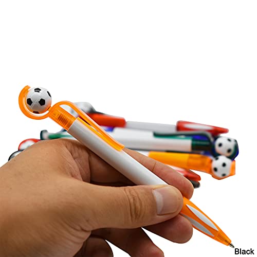 Maydahui 35Pcs Soccer Shape Ballpoint Pen Black Ink Interesting Football Pens Retractable Sport Pen Design For School Party Stationery #TOP5