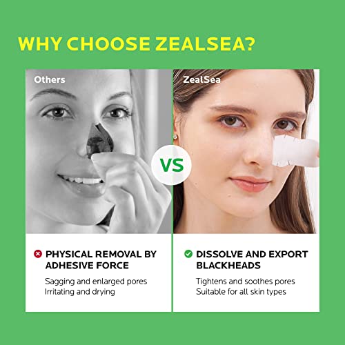 Zealsea New Blackhead Strips Kit, Nose Strips For Blackhead Remover,Deep Cleaning Pore Strips By Gently Dissolve And Export Blackheads Reject Physical Tearing Pore Enlargement #TOP1
