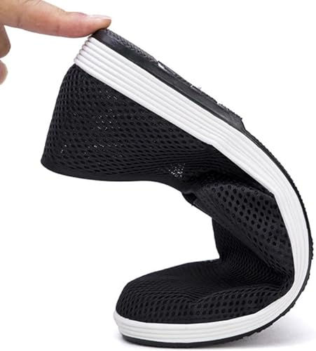 Unisex Traditional Tai Chi Shoes, Old Beijing Kung Fu Martial Arts Cloth Loafers, Lightweight Canvas Slip-On Indoor Outdoor Footwear (Mesh 41)4