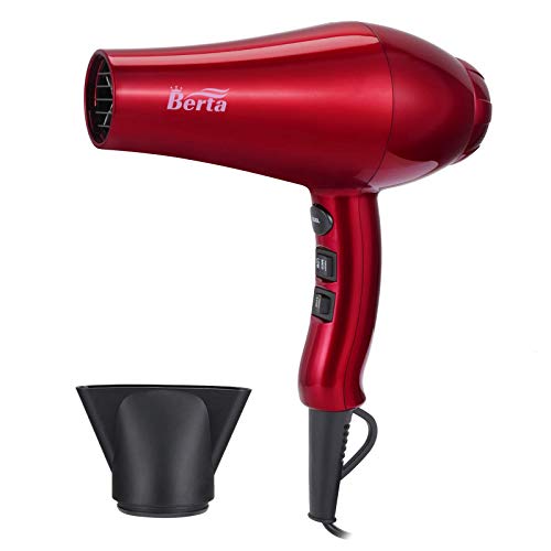 1875W Infrared Professional Salon Hair Dryer, Negative Ionic Blow Dryer for Fast Drying, DC Motor Light Weight Low Noise Hair Blow Dryers with Concentrator