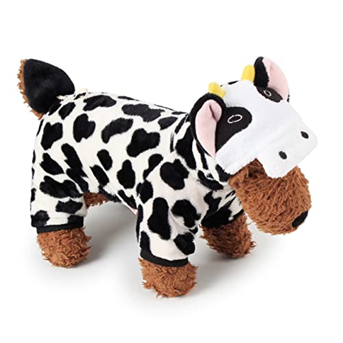 Disfraz para perro Vaca XS en coral polar miniatura 3