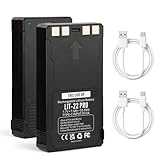 MULS 2 Pack LIT-22 Battery 7000mAh Rechargeable Battery for SPYPOINT Hunting Trail Camera, Compatible with Flex-M, G-36, Plus, Flex-S Cellular Trail Cameras (Includes Type-C Cable)