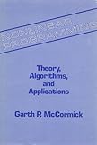 Nonlinear Programming: Theory, Algorithms and Applications
