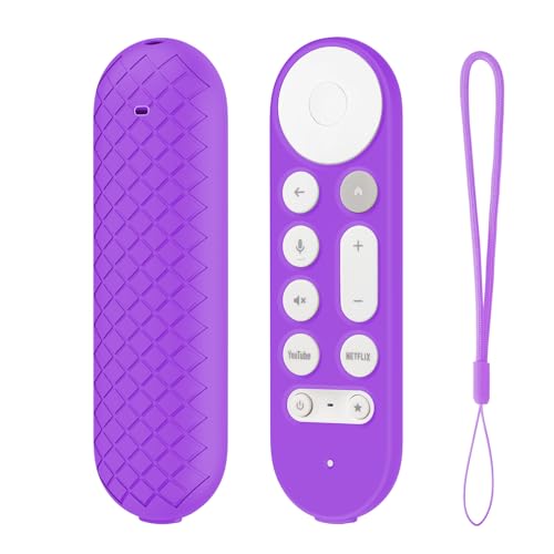 Coque Google TV Streamer 4K violette LEFXMOPHY étui protection silicone boîtier