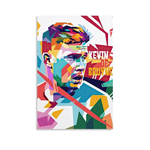Kevin De Bruyne Poster Football Posters Wallpaper Canvas For Home Decor Unframe-style 12x18inch(30x45cm)