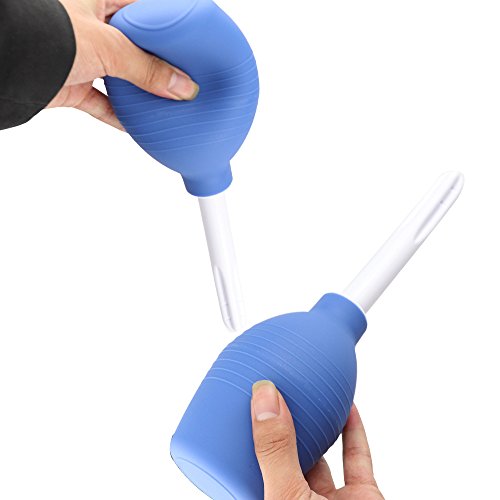 Image of Anal Douche Enema Bulb Vaginal Douche Enema Cleaner for Women's or Man's Health -for Water or Coffee Colon Cleansing, Detox and Constipation (Blue, 7.4Ounce) (Pack of 2)