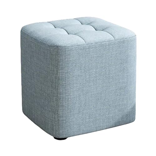 ZPRYZHD Reposapiés Otomano con Asiento Cómodo,Taburete Reposapies, Compacto y Compacto, para Sala de Estar y Dormitorio(Blue,Small)