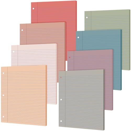 Papier coloré ligné à 3 trous pour éviter les feuilles déchirées au bureau