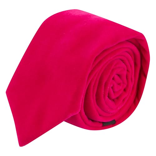 Cravate en velours rose magenta King & Priory : le cadeau idéal et original pour homme