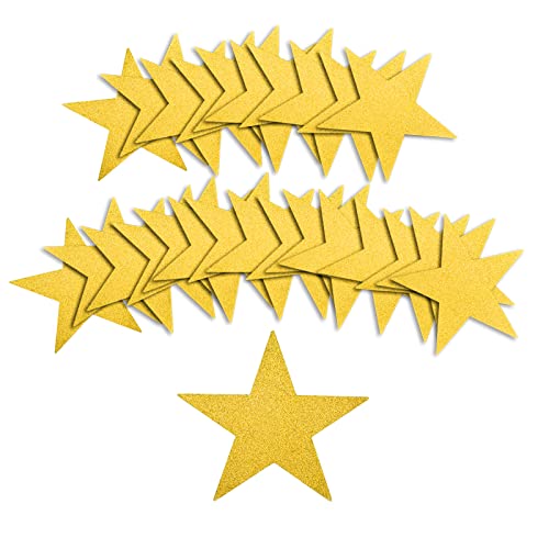 50 Stelle Glitterate 15,3 Cm - Decorazioni Per Feste E Aule - Foto 3