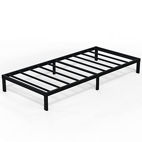 Emoda 10 Inch Twin Xl Bed Frames No Box Spring Needed, Heavy Duty Xl Twin Metal Platform Bed Frame, Noise Free, Easy Assembly, Black #TOP6