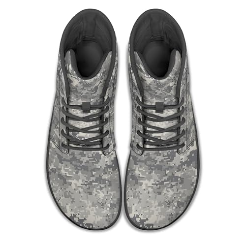 Image of Fashion Print Womens Mens High Top Barefoot Sneakers Flat Shoes