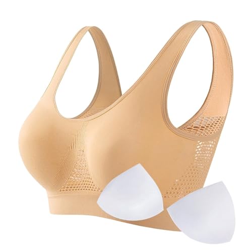 Sports Bras for Women High Support Full Coverage Anti Sagging Bra Plus Size Wireless Comfort Yoga Gym Lift up Air Bra