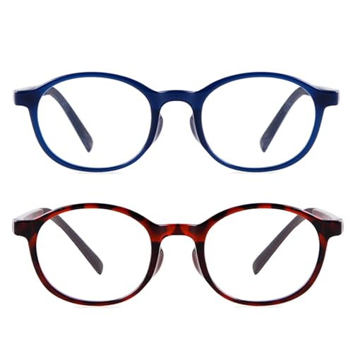 Image of 2Pack Blue Light Glasses for Kids Glasses Girls Boys Eyeglasses | TR90,2PCS,Oval,Small,Age 3-10,for Gaming Computer School,Plastic