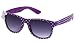 Kyra Kids Plastic Polka Dot Bow Sunglasses in Purple