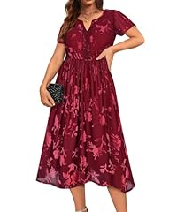 Floral Wine Red