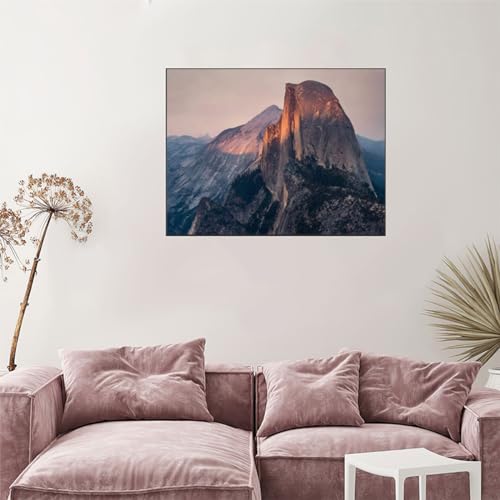Image of IPISSOI Half Dome Landscape in Yosemite National Park California USA 5D Diamond Painting by Number Kits Home Wall Decor Crystal Rhinestone Wall Decor 12x16inch