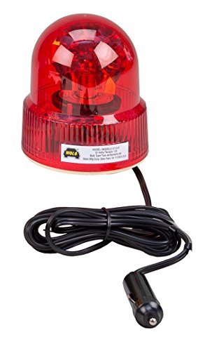 Wolo (3110-R) Beacon Light Rotating Emergency Warning Light - 12 Volt, Red Lens by Wolo