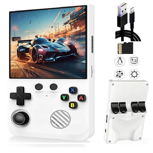 2025 Retro Konsole Handheld Spielkonsole, GB350 Portable Handheld Video Games mit 21.000+ Klassischen Spielen, 3.5-Zoll-IPS-Bildschirm, Tragbarer Retro Handheld Konsole (MAX PRO)