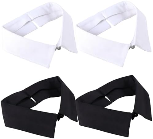 EUPSIIU Fake Collar 2er Pack - Abnehmbarer Hemdkragen Weiß Für Damen