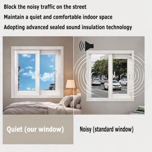 Ventana de aluminio con panel de vidrio insonorizado para aislar casetas 4