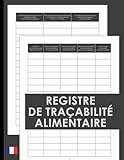  Registre de traçabilité alimentaire: Permet de préciser les conditions dans lesquelles sont entreposés, stockés, et transportés les aliments