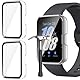 Jvchengxi Schutzhülle Kompatibel mit Samsung Galaxy Fit 3, 2-Stück Harte PC Schutz Hülle Kratzfestes gehärtetes Glas Schutzfolie Case Vollschutz Displayschutz Hülle Galaxy Fit 3 (Klar+Klar)