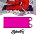 kowaku Snow Sled Mat Flying Carpet High Speed Outdoor,Fun for Kids and Adults with Handle Lightweight Ski Sledding Equipment Roll up, Pink