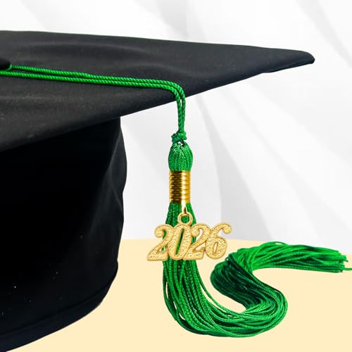Image of GraduationMall Single&Multiple Color Graduation Tassel with 2026 Year Charm 9 inch