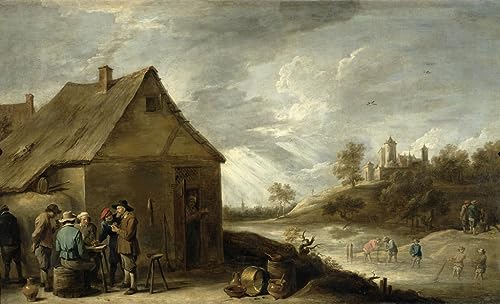 Impression d'affiches David Teniers toile déco auberge vintage pour salon élégant 60x90cm