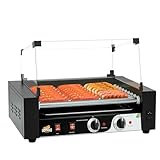 ▶ Machine commerciale à rouleaux pour hot-dogs : l'appareil adopte un aspect noir, qui est non seulement beau, mais également résistant à l'huile et aux empreintes digitales. Avec sa peinture martelée noire unique, ce rouleau à hot dog conserve son état d'origine même après de multiples utilisations.