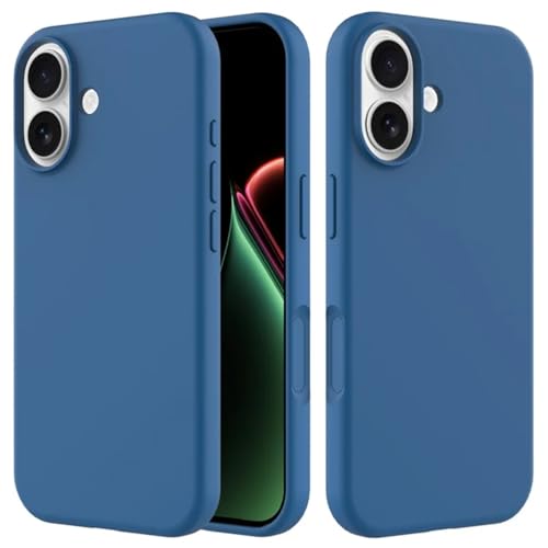 [GL CASES] Capa Compatível Com iPhone 17 Capinha iPhone 17 Case Aveludada Anti Impacto Reforçada Silicone Emborrachado Com Proteção De Câmera (AZUL ESCURO)