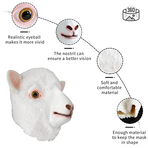 Masque de mouton confortable pour respirer facilement sans étouffer - 6