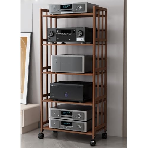 Soporte para medios AV móvil que organiza decodificadores y DVD