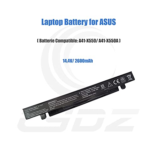 CYDZ® A41-X550A batteria per laptop 14.4V 2600mAh