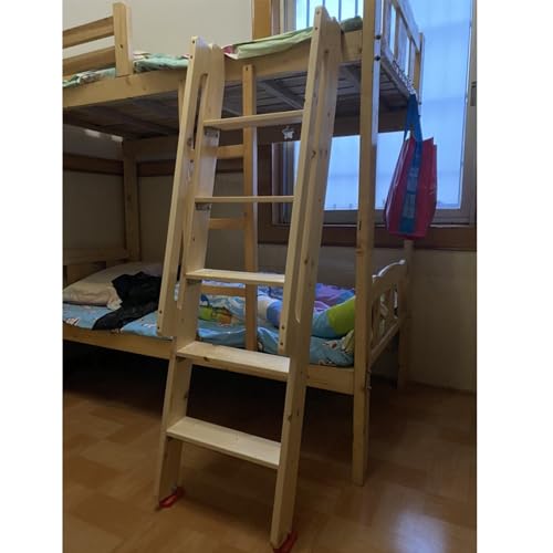 Échelle de lit de loft stable avec crochets en métal pour éviter les chutes de hauteur
